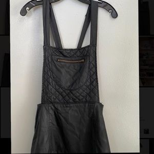 Leather overall skirt for sale!!